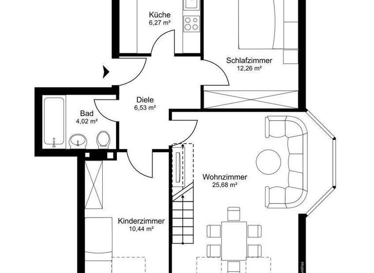 Wohnung zum Kauf 385.000 € 4 Zimmer 85 m² 3. Geschoss Lohbrügge Hamburg 21031