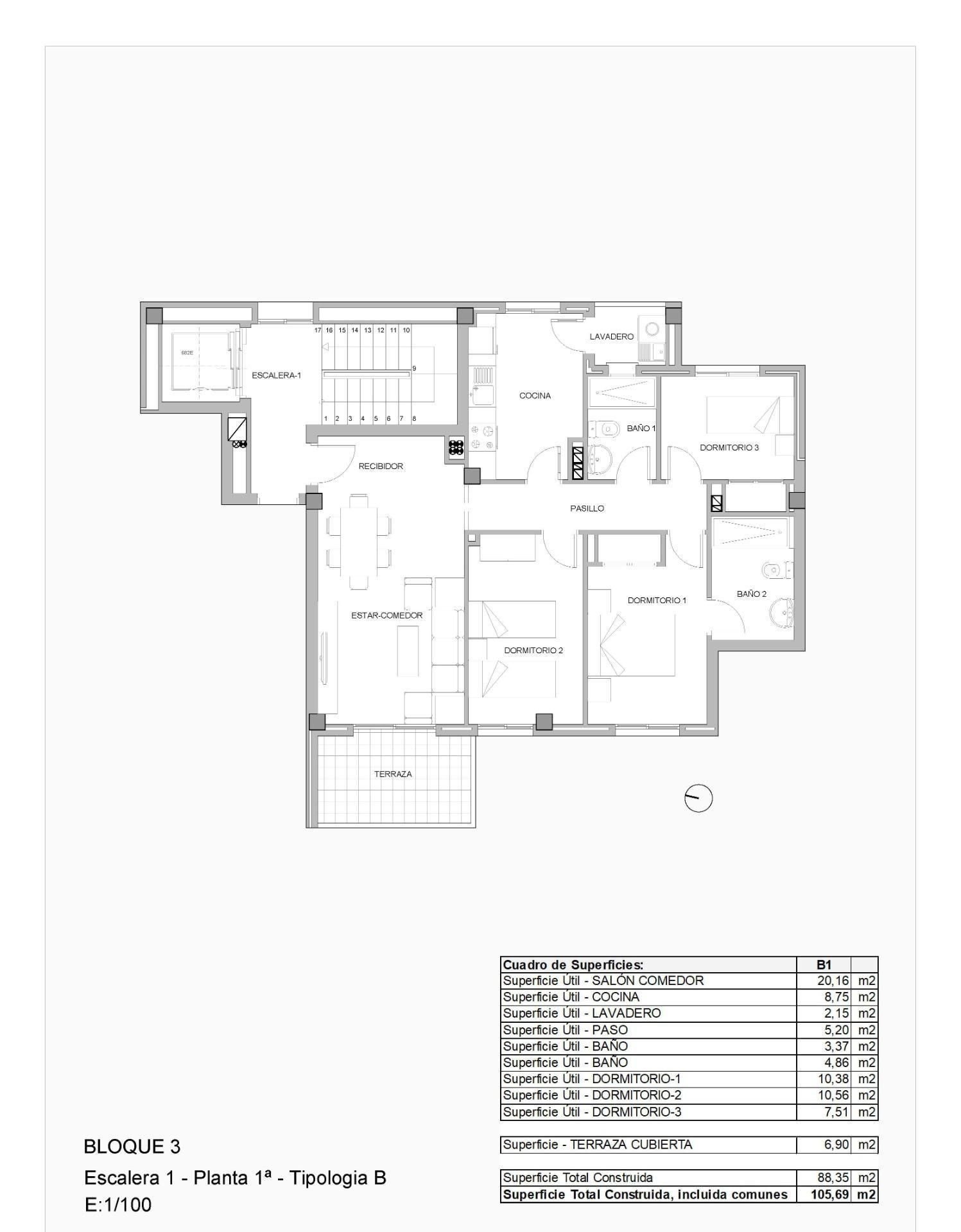 Wohnung zum Kauf provisionsfrei 290.900 € 4 Zimmer 88 m²<br/>Wohnfläche Villajoyosa 03570