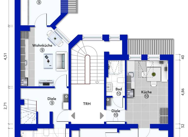 Wohnung zum Kauf 395.000 € 4 Zimmer 101 m²<br/>Wohnfläche Dachgeschoss<br/>Geschoss Oberbilk Düsseldorf 40227