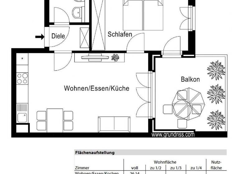 Wohnung zur Miete 1.350 € 2 Zimmer 55,3 m² 1. Geschoss frei ab 01.04.2026 Neuried 82061
