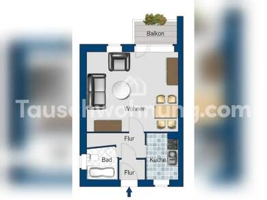 Wohnung zur Miete Tauschwohnung 450 € 1 Zimmer 35 m² 1. Geschoss Mariendorf Berlin 12157