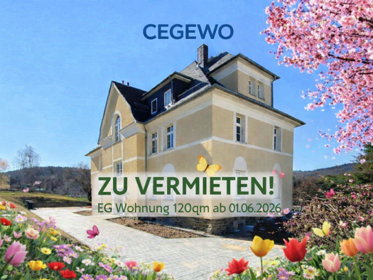 Wohnung zur Miete 750 € 5 Zimmer 120 m² 2. Geschoss frei ab sofort Auerbacher Straße 10 Gornsdorf 09390