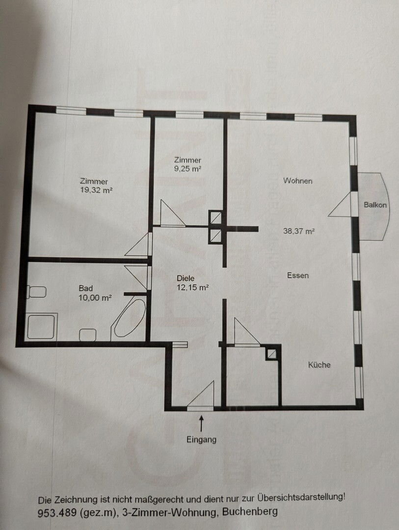 Wohnung zum Kauf provisionsfrei 339.000 € 3,5 Zimmer 93 m²<br/>Wohnfläche 1.<br/>Geschoss Buchenberg Buchenberg 87474