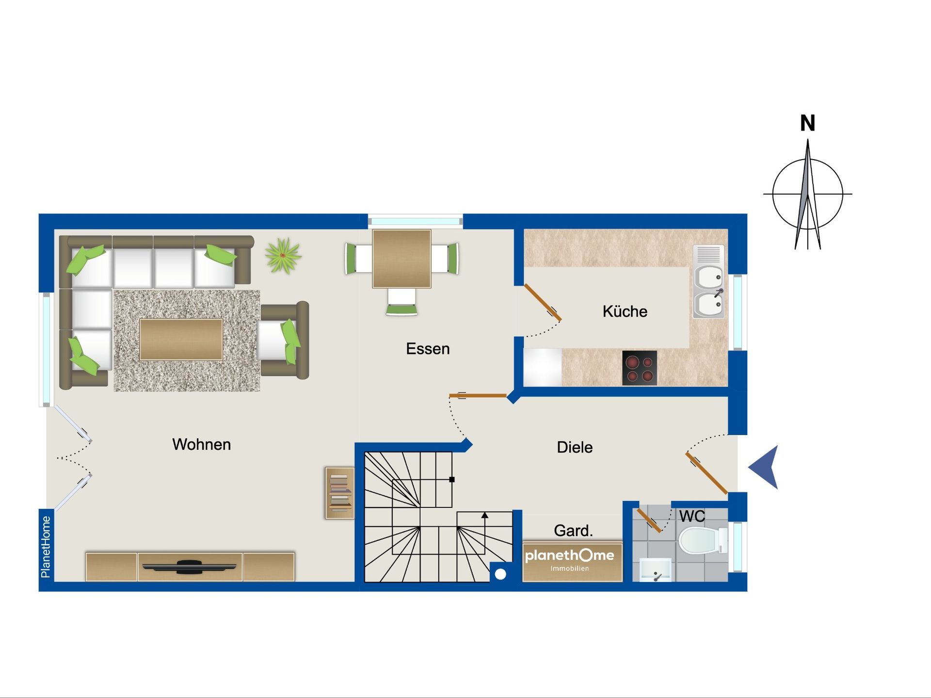 Doppelhaushälfte zum Kauf 595.000 € 4,5 Zimmer 156,1 m²<br/>Wohnfläche 195 m²<br/>Grundstück Leimen Leimen 69181