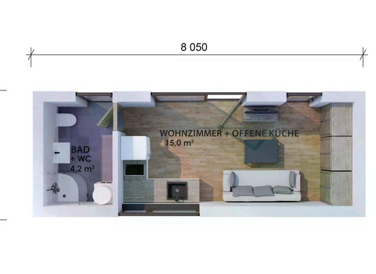 Haus zum Kauf 51.350 € 1 Zimmer 19,3 m²