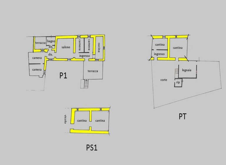 Reihenmittelhaus zum Kauf 160.000 € 6 Zimmer 150 m² Bagnone 54021