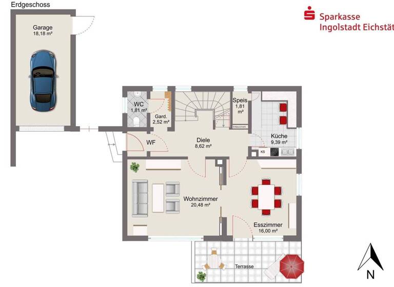 Einfamilienhaus zum Kauf 895.000 € 5 Zimmer 121 m² 1.073 m² Grundstück Ingolstadt 85057