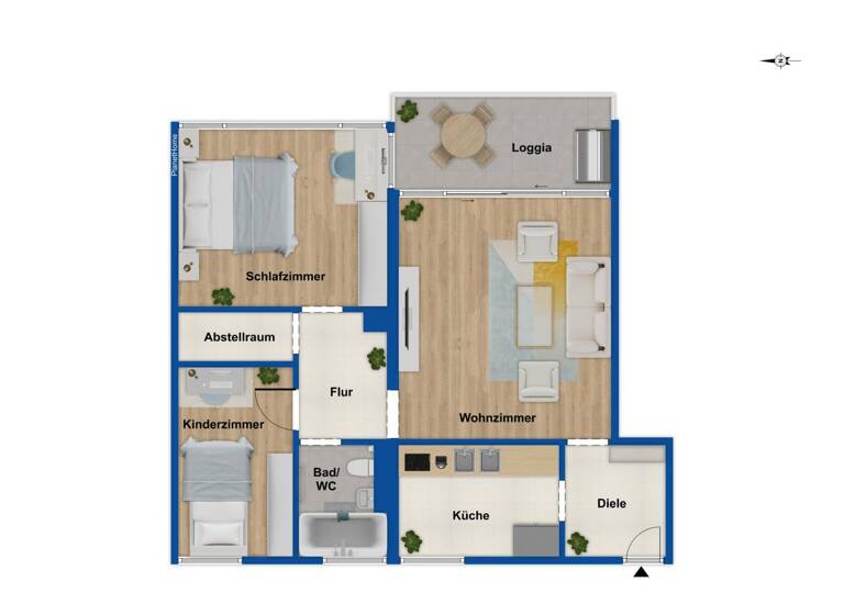 Wohnung zum Kauf 385.000 € 2,5 Zimmer 66 m² 3. Geschoss Unterhaching 82008