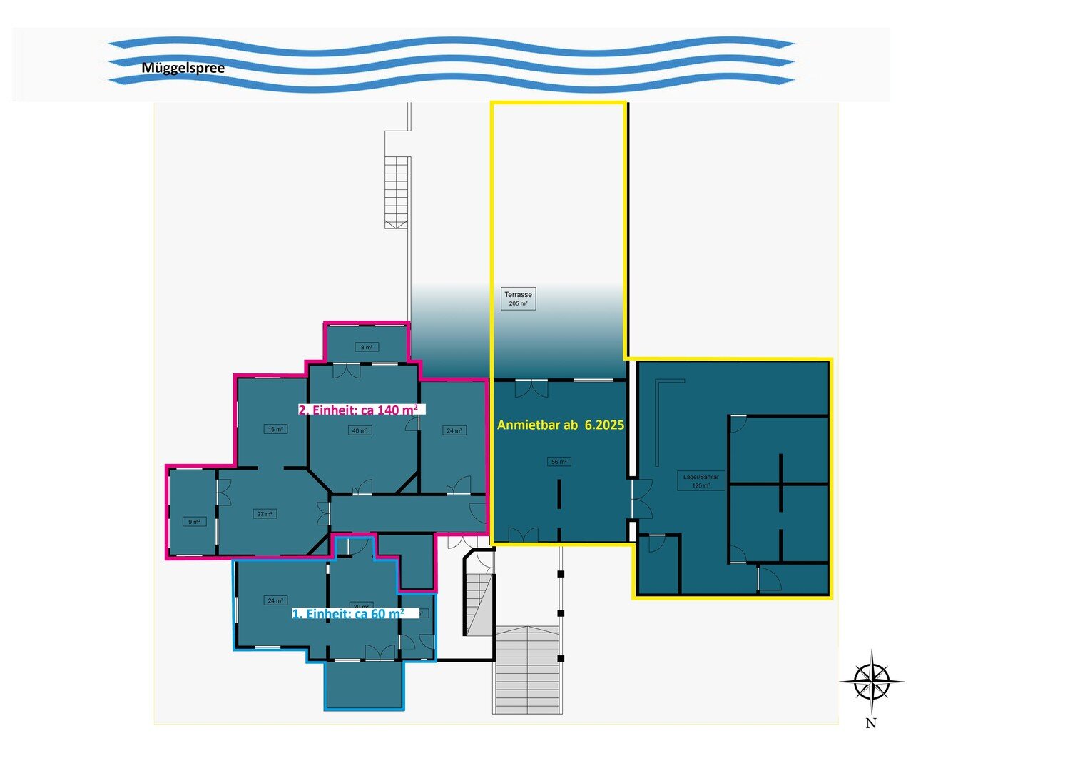 Bürofläche zur Miete provisionsfrei 3.290 € 140 m²<br/>Bürofläche Josef-Nawrocki-Str. 10 Friedrichshagen Berlin-Friedrichshagen 12587