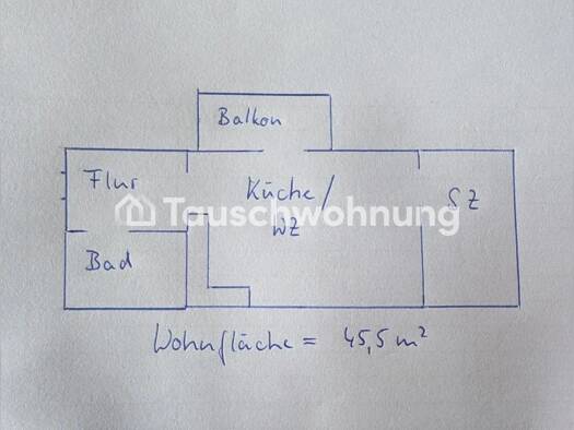 Wohnung zur Miete Tauschwohnung 470 € 2 Zimmer 46 m² 1. Geschoss Leipziger Vorstadt Ortsamtsbereich Neustadt 01097