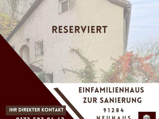 Einfamilienhaus zum Kauf 79.000 € 6 Zimmer 112,4 m² 177 m² Grundstück frei ab sofort Neuhaus Neuhaus a.d.Pegnitz 91284