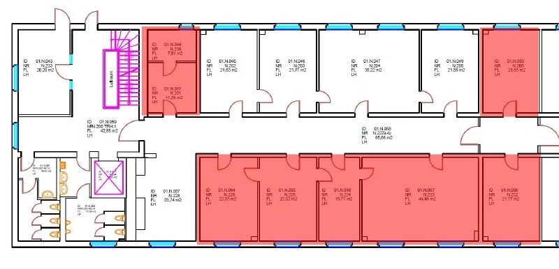 Büro-/Praxisfläche zur Miete 10,95 € 166 m²<br/>Bürofläche Flughafen Dresden/Industriegebiet Klotzsche Dresden 01237