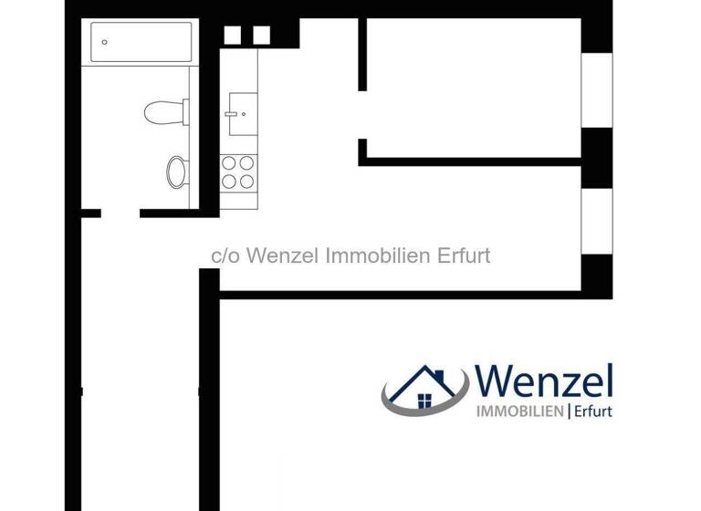 Wohnung zur Miete 735 € 2 Zimmer 44 m² frei ab 01.04.2026 Blumenstrasse 22 Innenstadt Fürth 90762