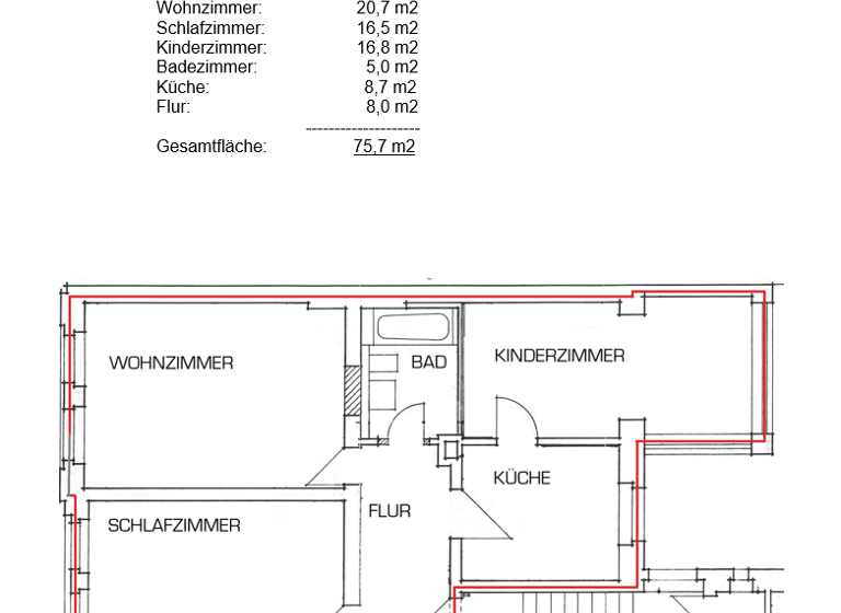 Wohnung zur Miete 450 € 3 Zimmer 76 m² 2. Geschoss Salomonstraße 37 Innenstadt Görlitz 02826