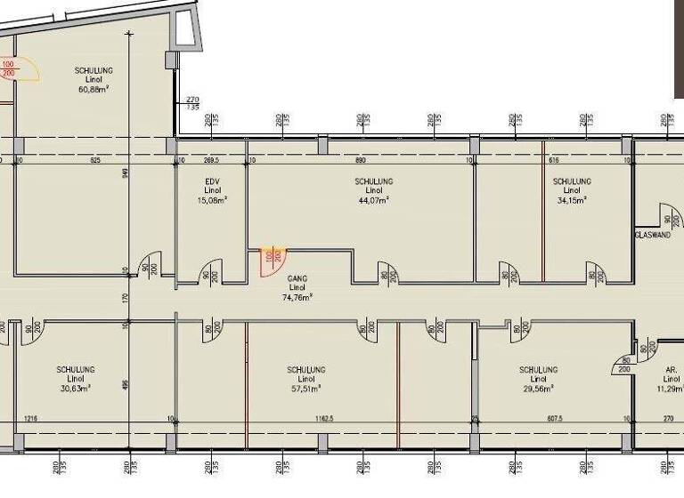Büro zur Miete 10,90 € teilbar ab 555 m² Wien 1150