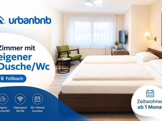 WG-Zimmer zur Miete auf Zeit 670 € 17 m² frei ab sofort Hofener Straße Oeffingen Fellbach 70736