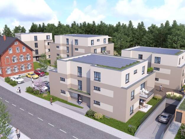 Wohnung zum Kauf - Erstbezug provisionsfrei 374.000 € 3 Zimmer 76,8 m² 2. Geschoss Bahnhofstraße Gaildorf Gaildorf 74405