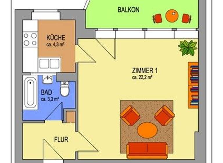Studio zur Miete 447 € 1 Zimmer 36,4 m² frei ab 01.08.2026 Leonberger Ring 1 Buckow Berlin 12349