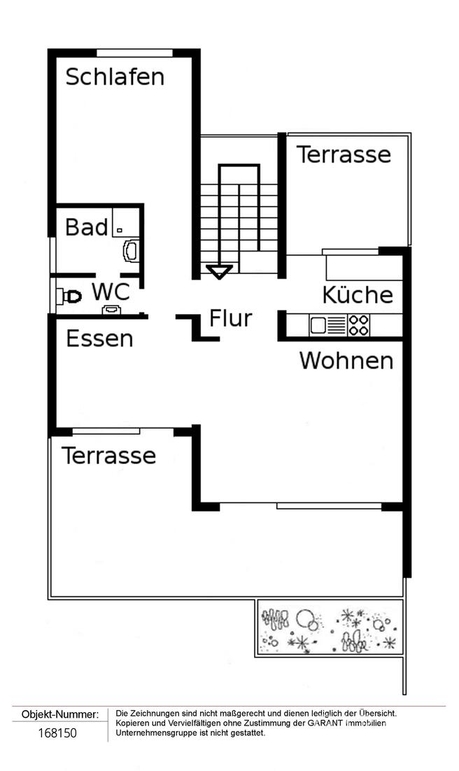 Penthouse zur Miete 1.150 € 2,5 Zimmer 80 m²<br/>Wohnfläche 2.<br/>Geschoss Möhringen - Ost Stuttgart 70567