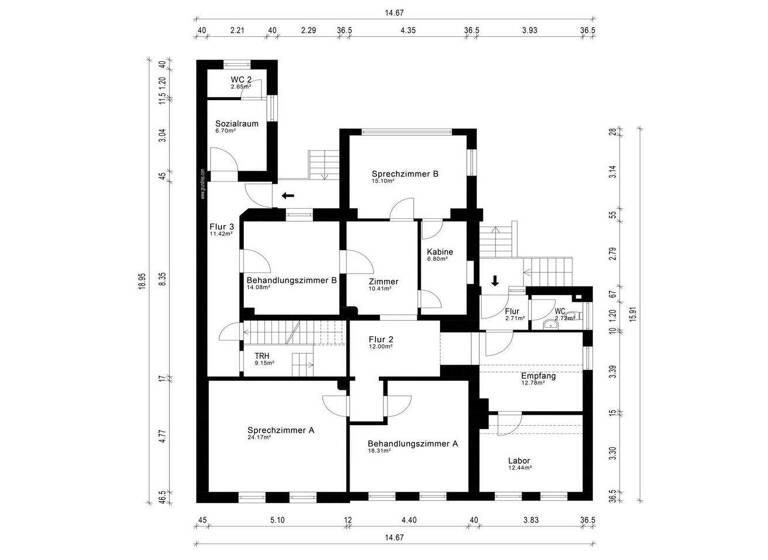 Mehrfamilienhaus zum Kauf als Kapitalanlage geeignet 579.000 € 18 Zimmer 407 m² 737 m² Grundstück Merscheid Solingen 42699