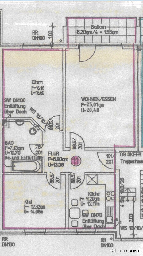 Wohnung zum Kauf 180.000 € 3 Zimmer 76 m²<br/>Wohnfläche Gunzelinfeld Peine 31224