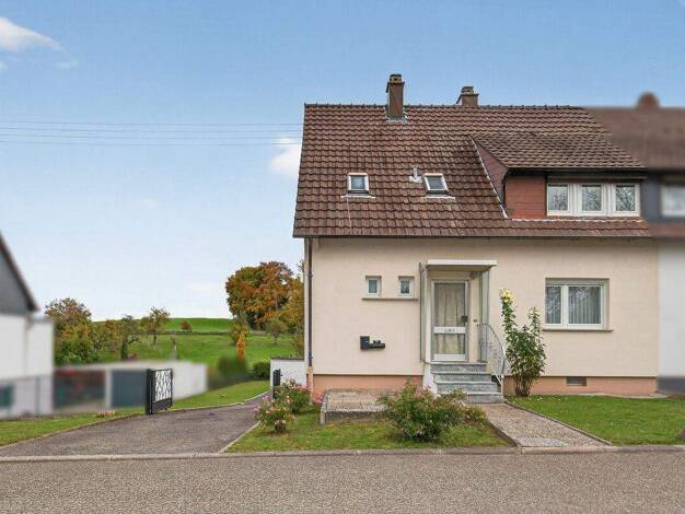 Doppelhaushälfte zum Kauf 589.000 € 5 Zimmer 109 m² 886 m² Grundstück Hohenwettersbach Karlsruhe / Hohenwettersbach 76228