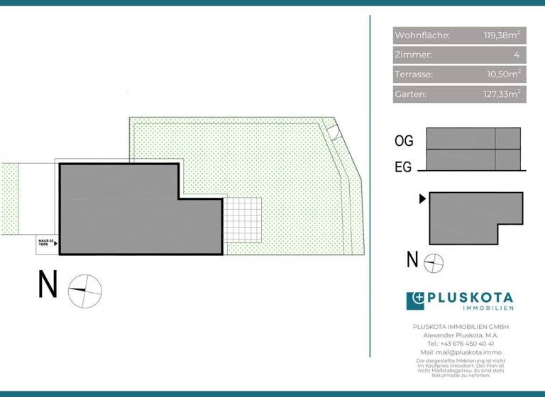 Reihenmittelhaus zum Kauf - Erstbezug provisionsfrei 706.400 € 4 Zimmer 119,4 m² Leopoldsdorf 2333