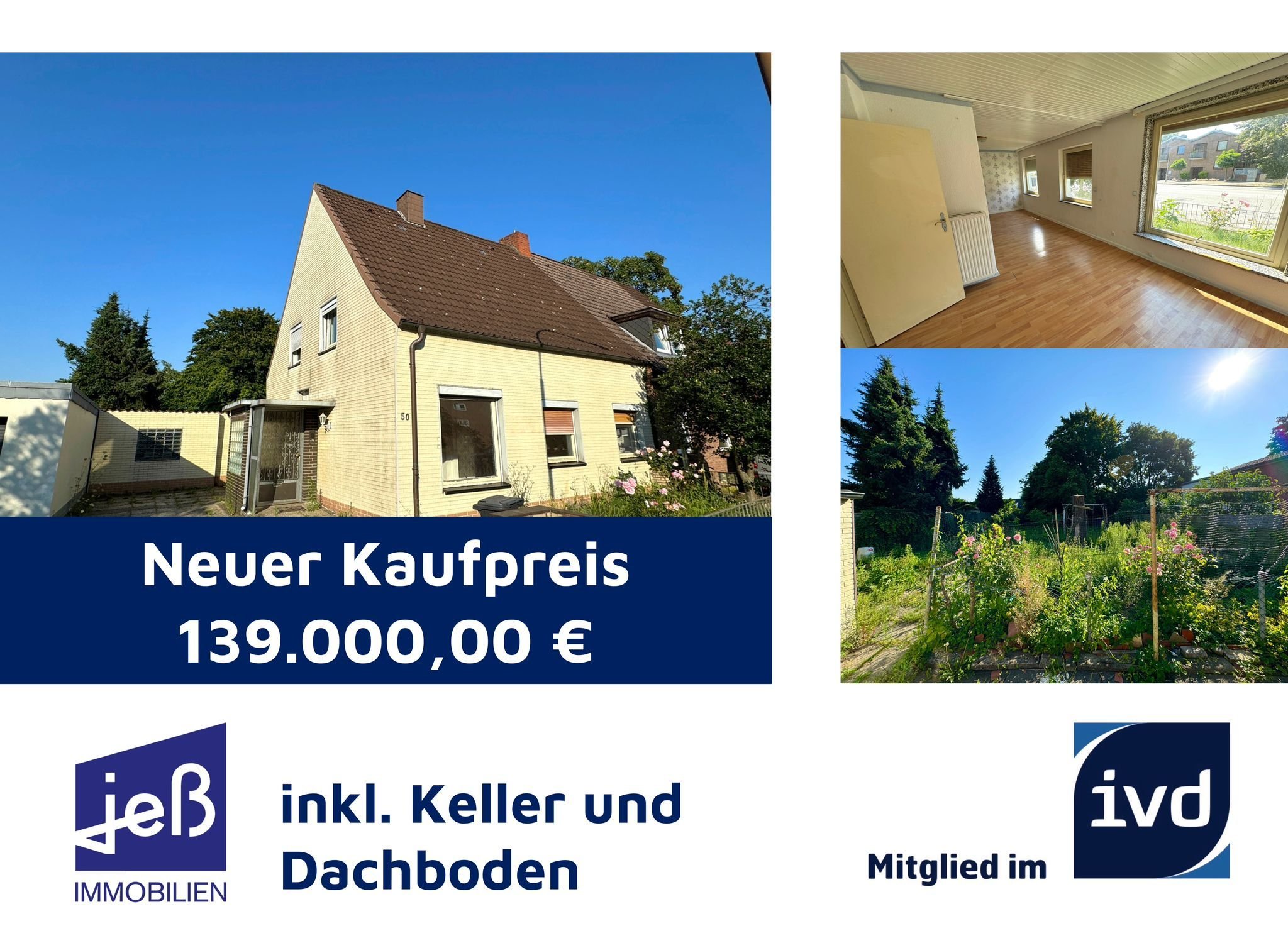 Doppelhaushälfte zum Kauf 139.000 € 3 Zimmer 81,1 m²<br/>Wohnfläche 503 m²<br/>Grundstück Dornbreite / Krempelsdorf Lübeck 23556