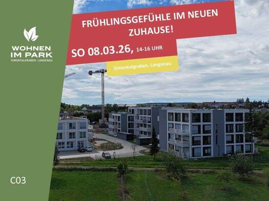 Wohnung zum Kauf - Neubau provisionsfrei 318.900 € 2 Zimmer 61,3 m² EG Am Simontalgraben 23 Langenau 89129