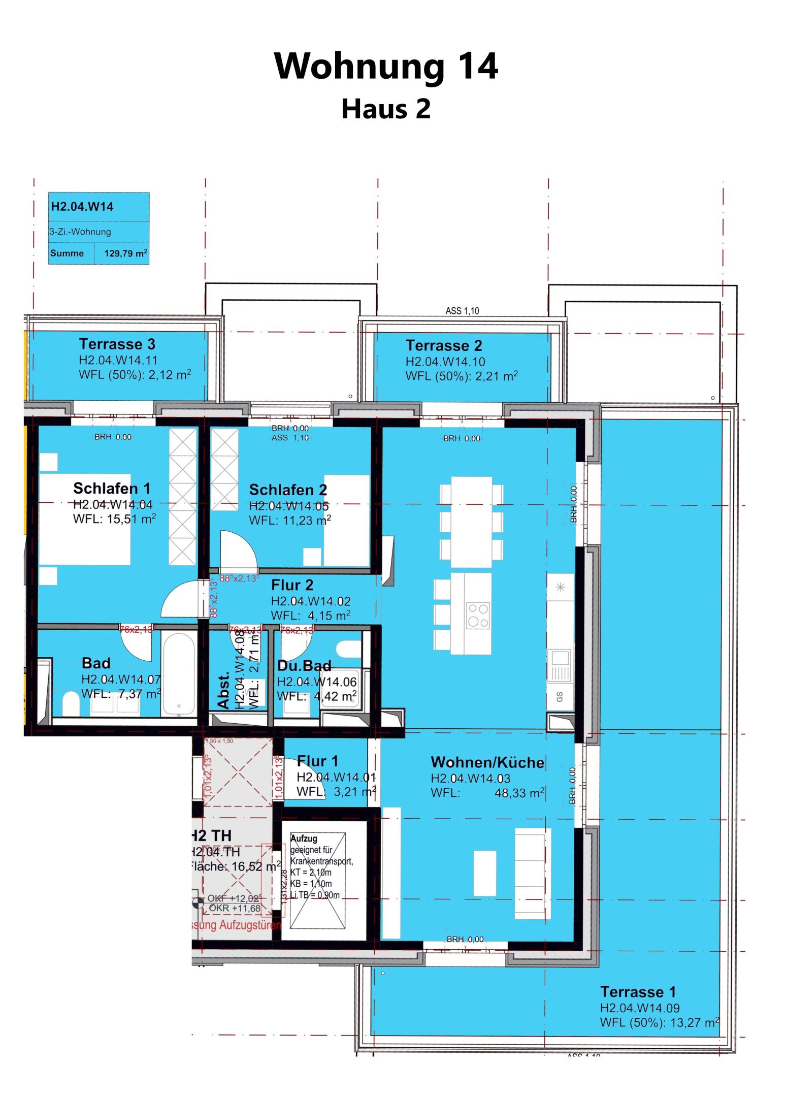 Penthouse zum Kauf provisionsfrei 762.800 € 3 Zimmer 129,8 m²<br/>Wohnfläche Trier-West 5 Trier 54294