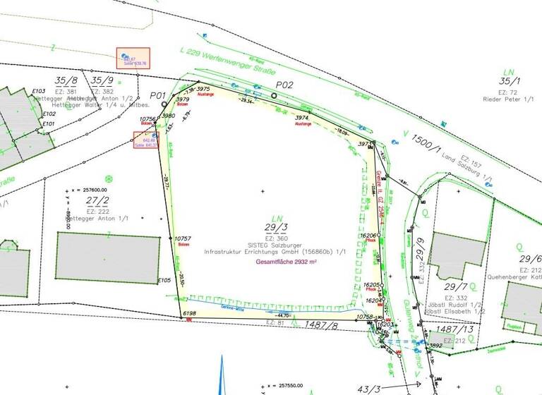 Grundstück zur Miete provisionsfrei 1,45 € 1.000 m² Grundstück Laubichl 59 Pfarrwerfen 5452