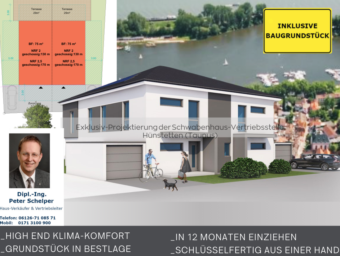 Doppelhaushälfte zum Kauf provisionsfrei 815.000 € 5 Zimmer 130 m²<br/>Wohnfläche 365 m²<br/>Grundstück Freudenberg Wiesbaden 65201