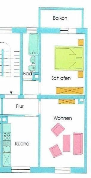 Wohnung zur Miete 240 € 2 Zimmer 48 m²<br/>Wohnfläche 3.<br/>Geschoss ab sofort<br/>Verfügbarkeit Siegener Straße 48 Neundorfer Vorstadt Plauen 08523