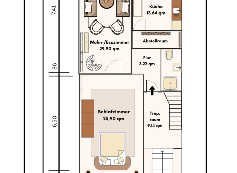 Wohnung zum Kauf 415.000 € 4 Zimmer 146 m² Roonstraße 8 Fesenfeld Bremen 28203