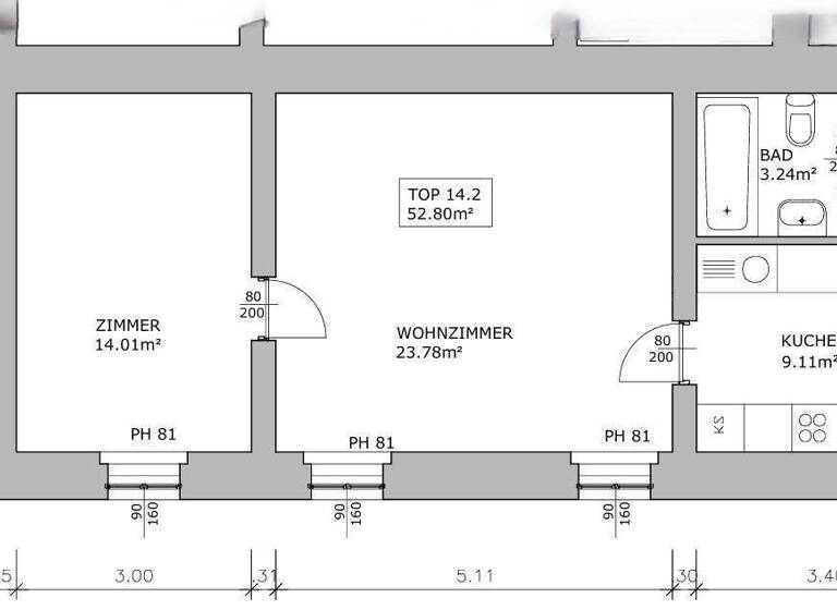 Wohnung zum Kauf - Erstbezug 138.000 € 2 Zimmer 52,8 m² 2. Geschoss Vordernberg 8794