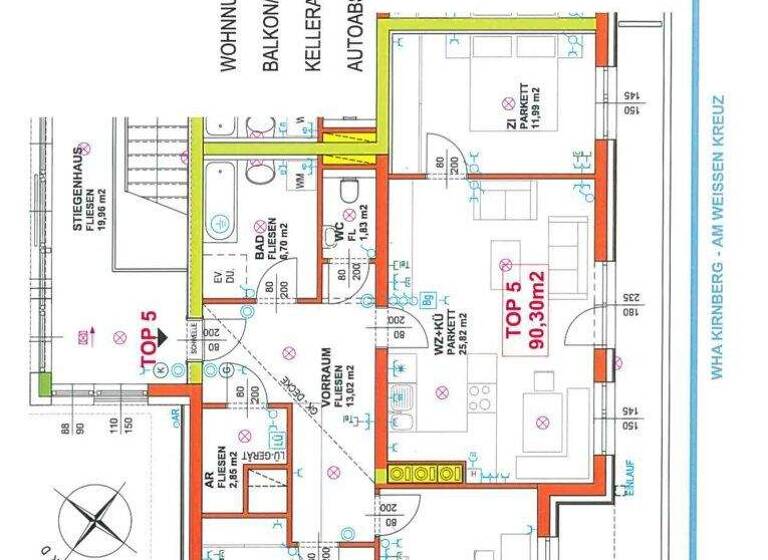 Wohnung zur Miete 849 € 4 Zimmer 90,8 m² frei ab sofort Am Weißen Kreuz Kirnberg an der Mank 3241