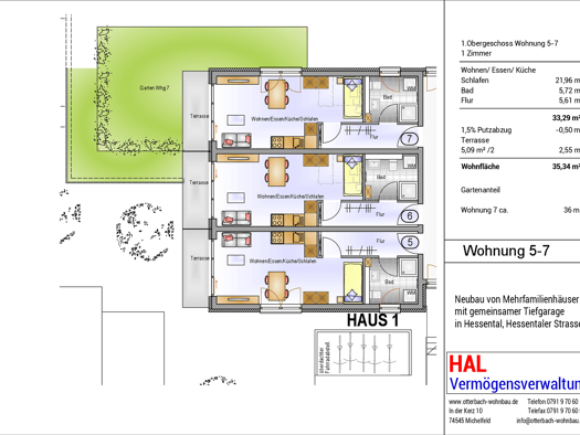 Wohnung zur Miete - Erstbezug 550 € 1 Zimmer 35,3 m² 2. Geschoss frei ab 15.04.2026 Hessentaler Straße 143 Hessental Schwäbisch Hall 74523