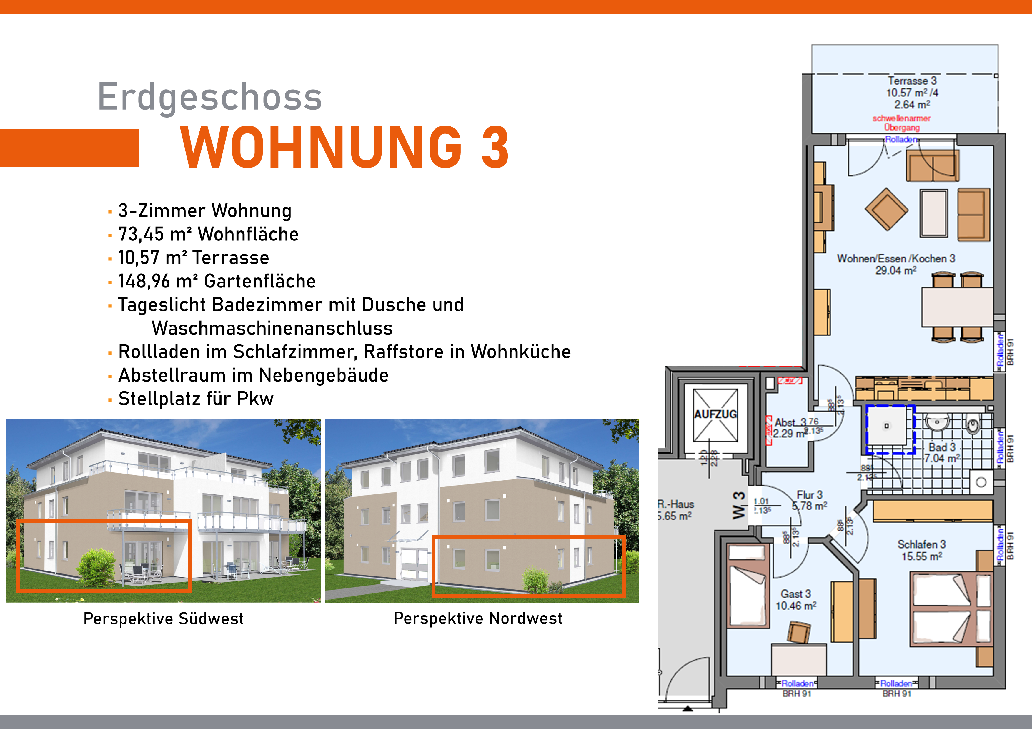 Terrassenwohnung zum Kauf provisionsfrei 288.500 € 3 Zimmer 74,7 m²<br/>Wohnfläche EG<br/>Geschoss ab sofort<br/>Verfügbarkeit Finkenhörne 1 Cadenberge 21781