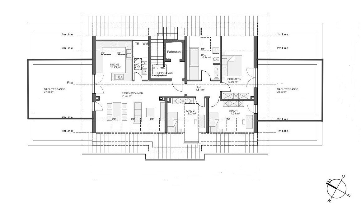 Penthouse zum Kauf 1.159.900 € 4 Zimmer 132 m²<br/>Wohnfläche 2.<br/>Geschoss Germering Germering 82110