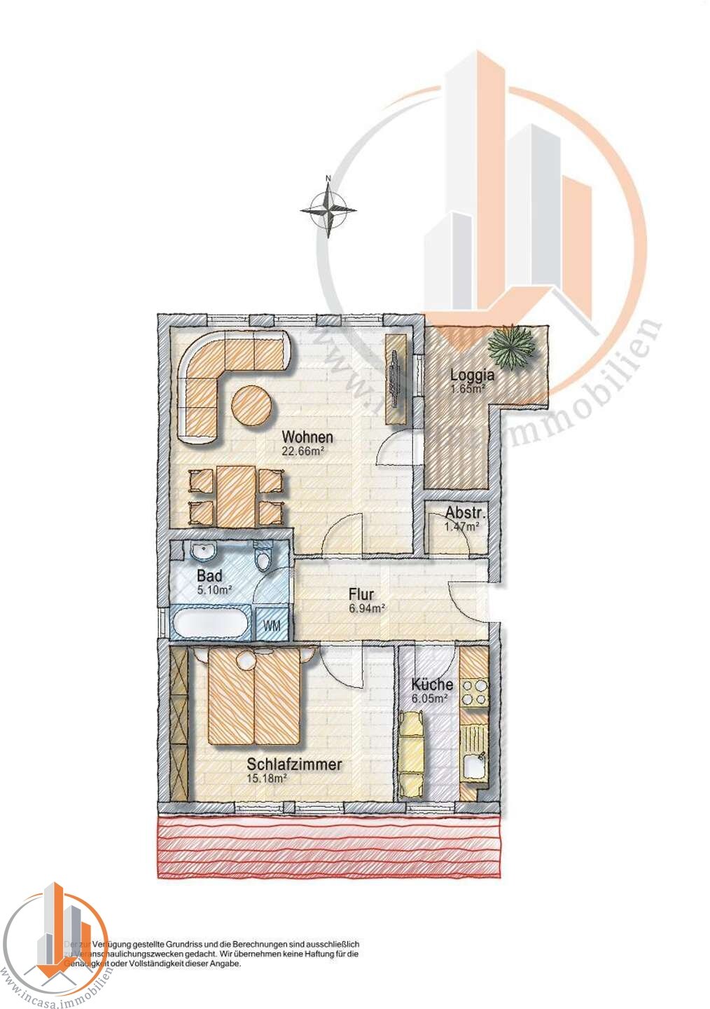 Wohnung zur Miete 490 € 2 Zimmer 59,1 m²<br/>Wohnfläche 2.<br/>Geschoss 01.03.2025<br/>Verfügbarkeit Sonnenallee 15 Fabriciusstraße Magdeburg 39116