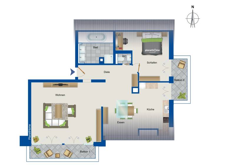 Wohnung zum Kauf 750.000 € 2 Zimmer 108 m²<br/>Wohnfläche Dachgeschoss, 2.<br/>Geschoss Aschau Aschau im Chiemgau 83229