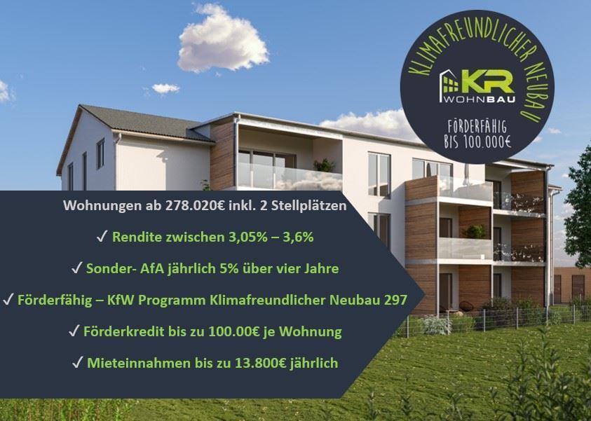 Wohnanlage zum Kauf provisionsfrei als Kapitalanlage geeignet 388.170 € 3 Zimmer 102,2 m²<br/>Fläche Flachslanden Flachslanden 91604