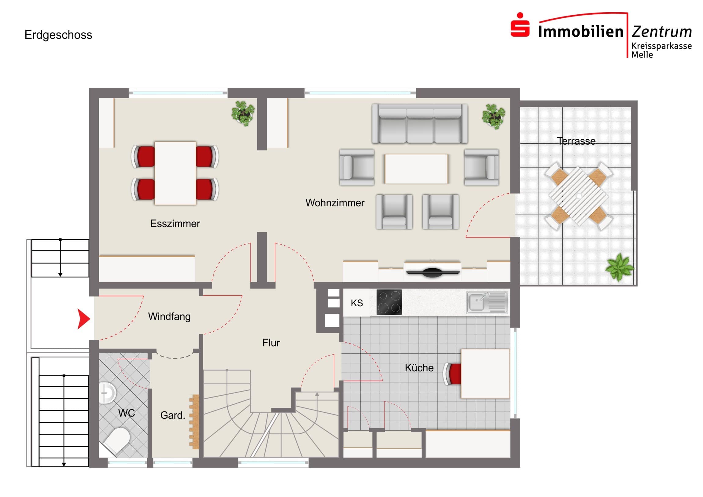 Einfamilienhaus zum Kauf 269.000 € 5 Zimmer 113 m²<br/>Wohnfläche 467 m²<br/>Grundstück Melle - Mitte Melle 49324