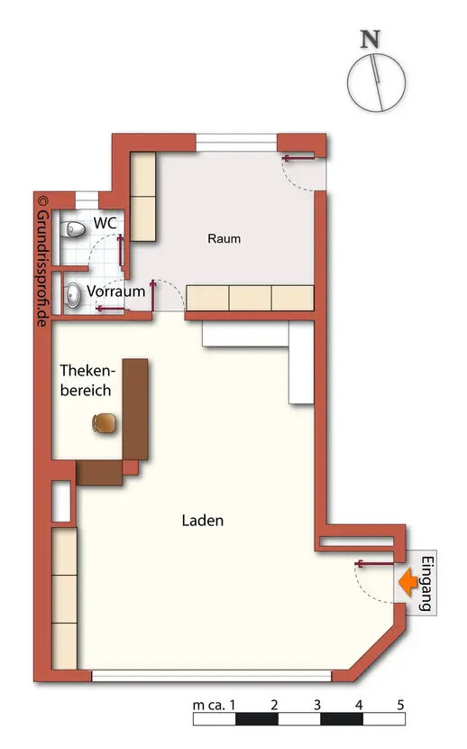 Laden zur Miete provisionsfrei 4,84 € 2 Zimmer 55 m²<br/>Verkaufsfläche Fürstenstraße 41 Sonnenberg 211 Chemnitz 09130