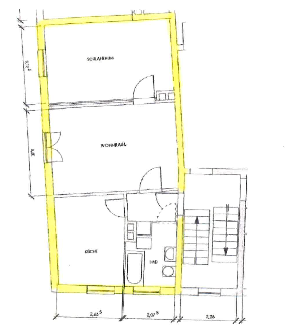 Wohnung zur Miete 585 € 2 Zimmer 55 m²<br/>Wohnfläche St. Leonhard Nürnberg 90439