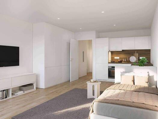 Wohnung zur Miete 645 € 1 Zimmer 39,1 m² 1. Geschoss frei ab sofort Bissingerstr. 2 Erlangen-Süd Erlangen 91052