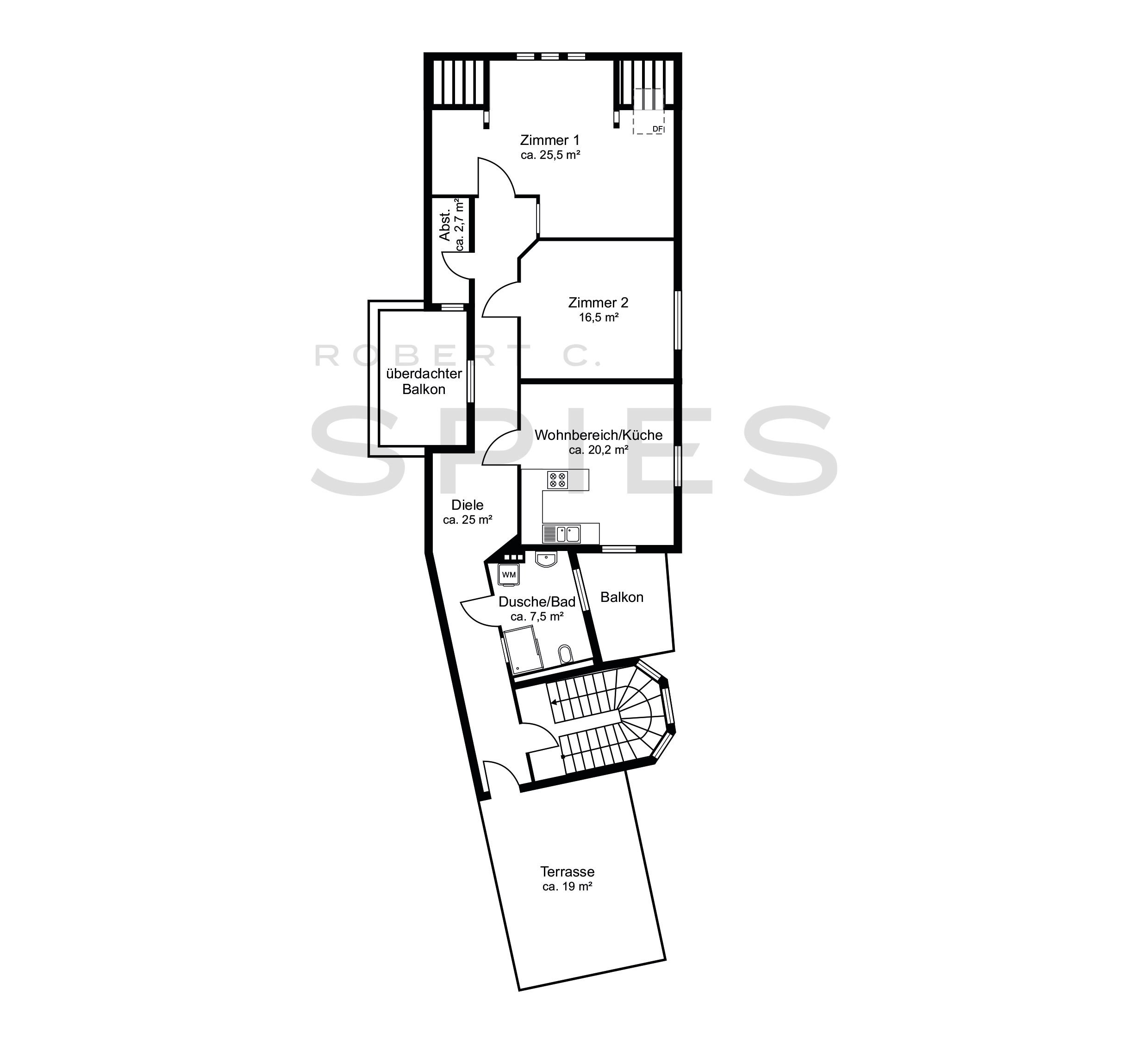 Wohnung zur Miete Wohnen auf Zeit 1.215 € 2 Zimmer 106 m²<br/>Wohnfläche 01.03.2025<br/>Verfügbarkeit Altstadt Bremen 28195