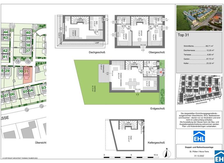 Doppelhaushälfte zum Kauf - Erstbezug 432.203 € 4 Zimmer 99,7 m² Waldstraße St. Pölten 3100