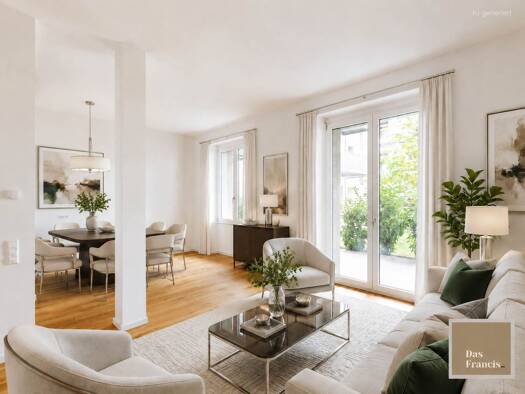 Wohnung zur Miete 1.195 € 2 Zimmer 67,8 m² EG Moningerstraße 11 Weststadt Karlsruhe 76135