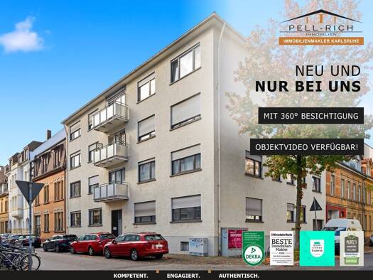 Wohnung zum Kauf 259.000 € 3 Zimmer 80 m² 1. Geschoss Beiertheim-Bulach Karlsruhe 76135
